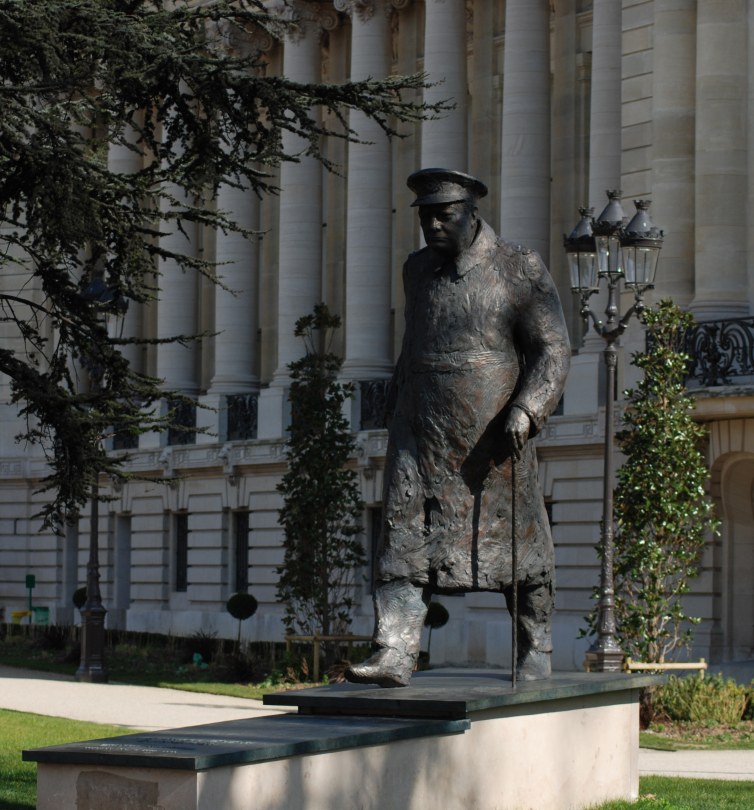 Statue de Sir Winston Churchill Paris (photo Didier Bernheim)