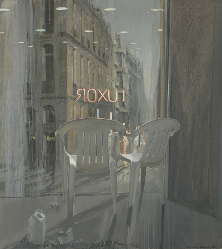 Philippe Garel, "Luxor-Dedans", 200x180 cm, 2008, huile sur toile