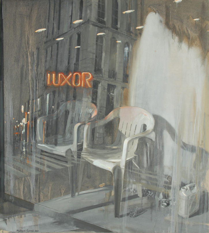 Philippe Garel, "Luxor-Dehors", 200x180 cm, 2009, huile sur toile