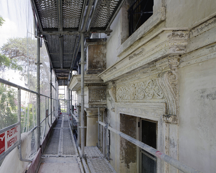 La restauration des façades. Photo Daniele Rocco