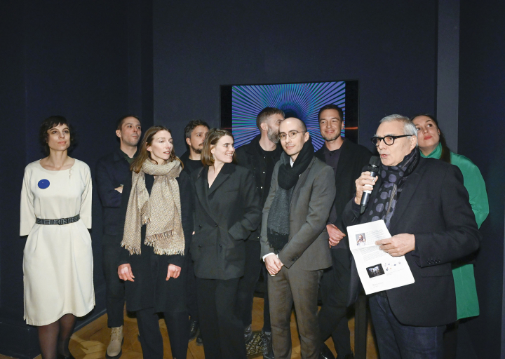 Dominique Perrault, membre de la section d’architecture présentait les quatre équipes lauréates du concours, lors du vernissage. Photos Patrick Rimond