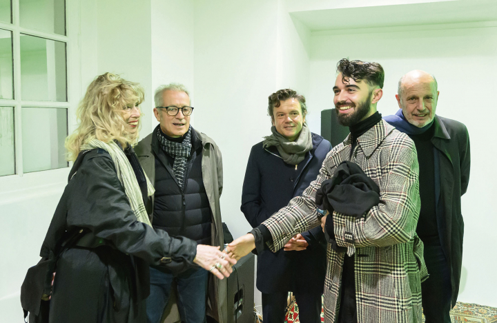 Lors de l’inauguration de l’exposition « Bonsoir Mémoire ».  Photo Patrick Rimond