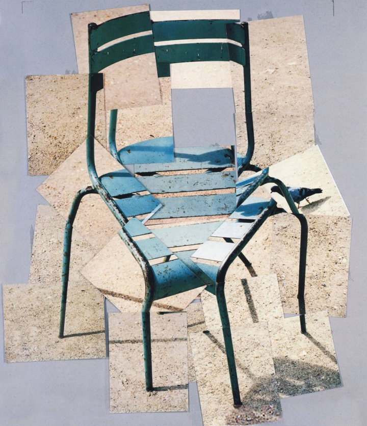 David Hockney, Une chaise, jardin du Luxembourg, Paris, 10 août1985