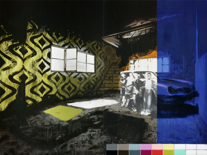 Sans titre (série Vestiges), 2020 acrylique sur toile, 195x260 cm, crédit Ianna Andreadis