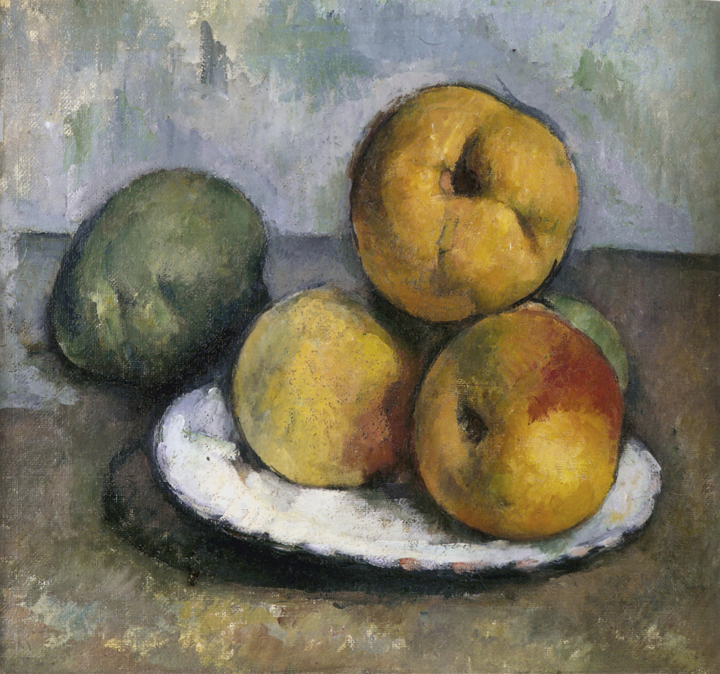 Paul Cézanne (1839-1906), Nature morte avec pommes, 1885-1887, huile sur toile, 28,5 x 30,2 cm.