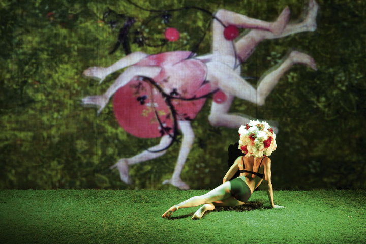 Le Jardin des délices, inspiré du tableau de Jérôme Bosch, mise en scène et chorégraphie de Blanca Li. Créé en 2009 pour le Festival Montpellier Danse. Photo Arnold Jerocki