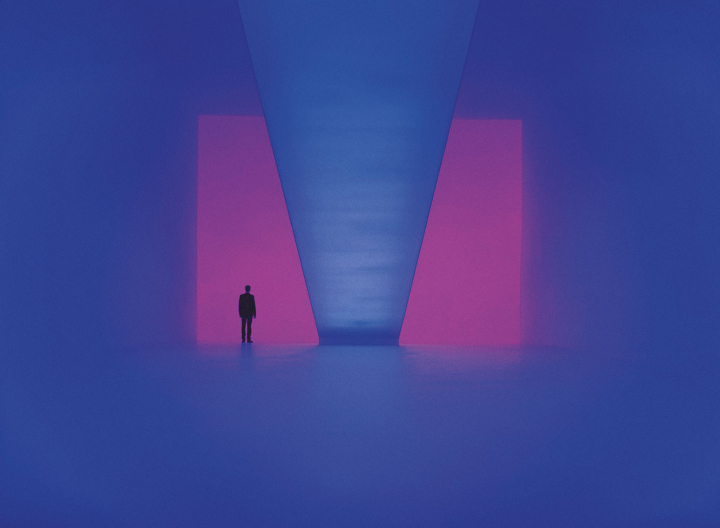 James Turrell, Bridget’s Bardo, Ganzfeld Piece, installation au Kunstmuseum Wolfsburg, 2009. Photo Florian Holzherr