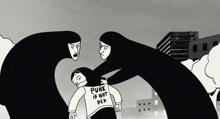 Image du film Persepolis, tiré de la BD de Marjane Satrapi, 2000