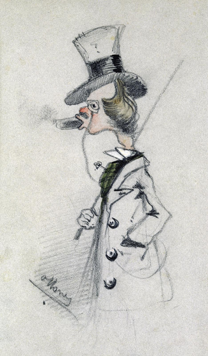 Claude Monet, Dandy au cigare, vers 1855
