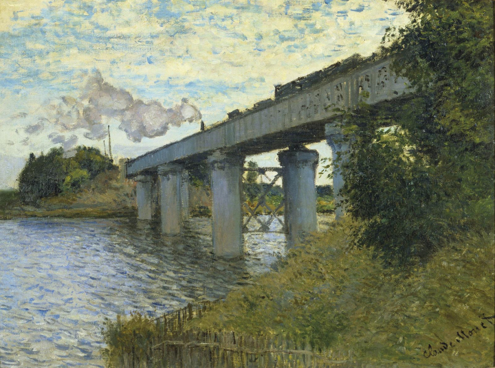 Claude Monet, Le Pont du Chemin de fer à Argenteuil, vers 1873-1874