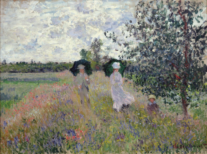 Claude Monet, En promenade près d’Argenteuil