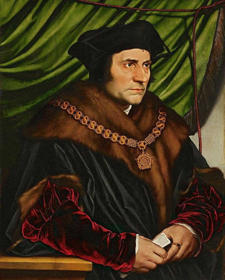 Hans Holbein le Jeune (1497-1543), "Le portrait de Sir Thomas More", 1527, huile sur bois, 74,2 x 59 cm, The Frick Collection, New York