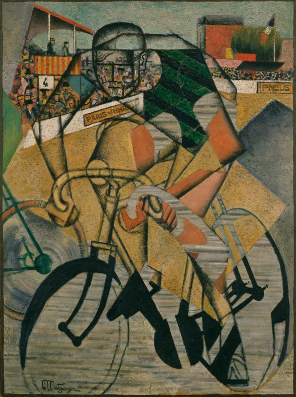 Jean Metzinger (1883-1956), « Vélodrome », 1911-12, huile sur toile, 130,4 cm × 97,1 cm. Peggy Guggenheim Collection, Venise.