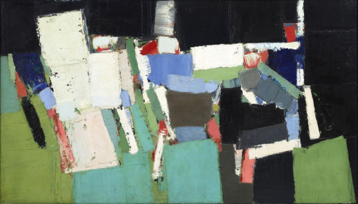 Nicolas de Staël : « Parc des Princes », 1952, huile sur toile, 200 x 350 cm. Collection particulière