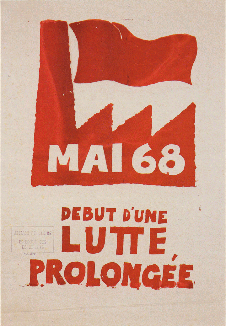 Affiches, en sérigraphie, produites par l’Atelier populaire (1968). © Atelier Populaire, Photo DR
