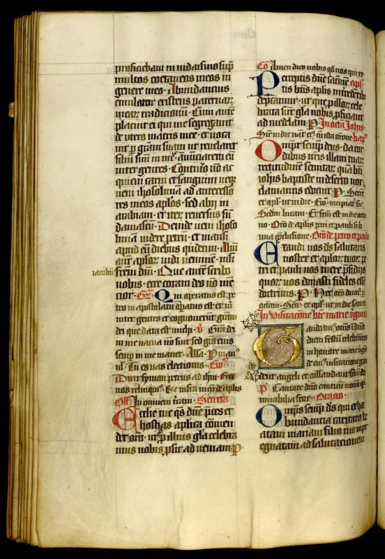 Missale argentinense, XVe siècle, détail. Bibliothèque Humaniste de Sélestat, MS.75