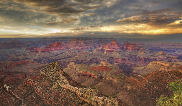 Vue du Grand Canyon, dans l’ouest des États-Unis, où se déroulera le tournage du prochain film de Jacques Perrin.