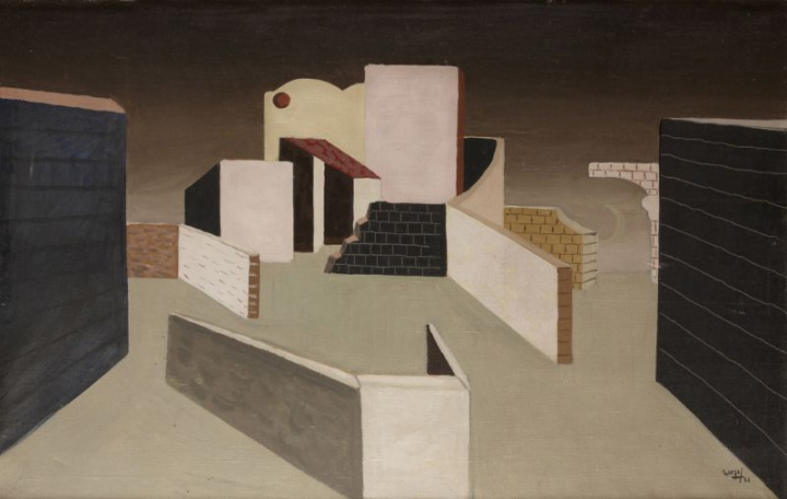 Jean Lurçat, « Smyrne », 1926, huile sur toile, 65 x 100 cm. © Fondation Jean et Simone Lurçat - Académie des Beaux-Arts, ADAGP 2016