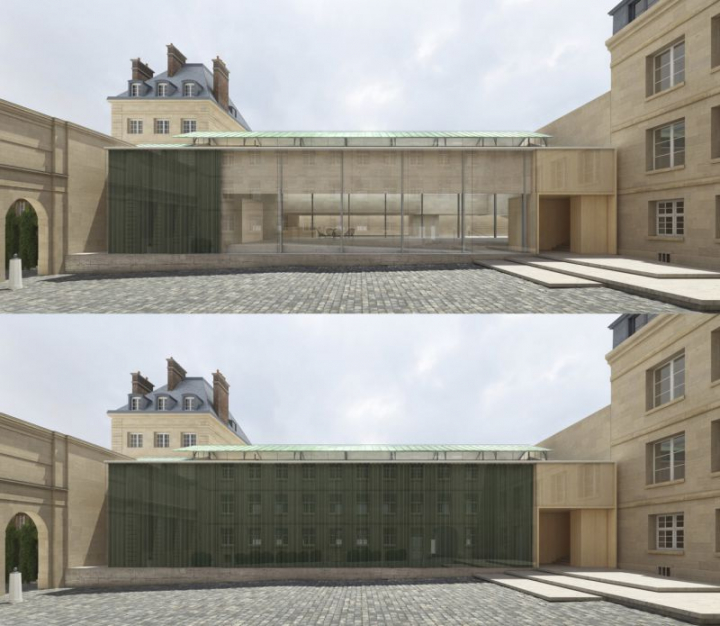Le futur auditorium de l'Institut de France. Marc Barani, architecte. © Artefactory