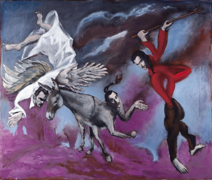 Gérard Garouste, Balaam, 2005,  huile sur toile, 270 x 320 cm.