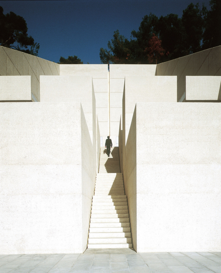 Atelier Marc Barani, photo Serge Demailly, extension du cimetière Saint-Pancrace à Roquebrune Cap-Martin, Alpes-Maritimes (06)