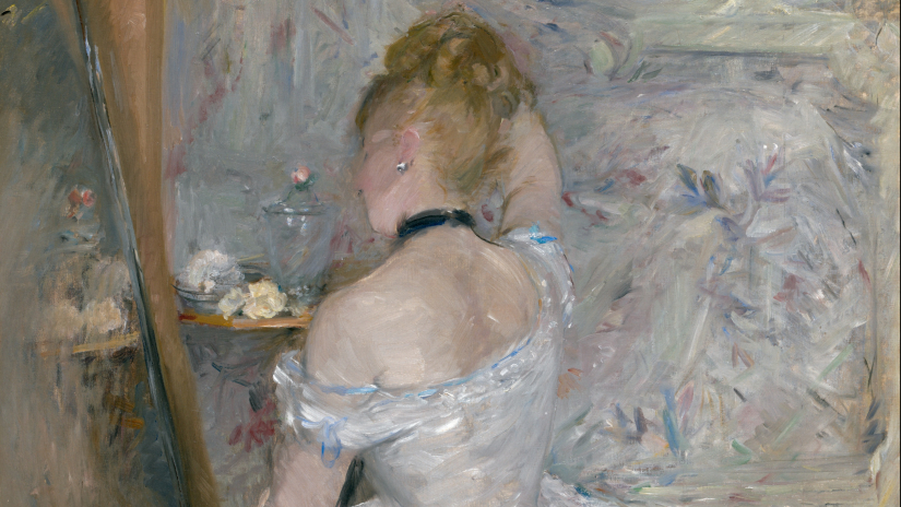Berthe Morisot, Femme à sa toilette, 1875-1880, huile sur toile, 60,3 x 80,4 cm, Chicago, Art Institute