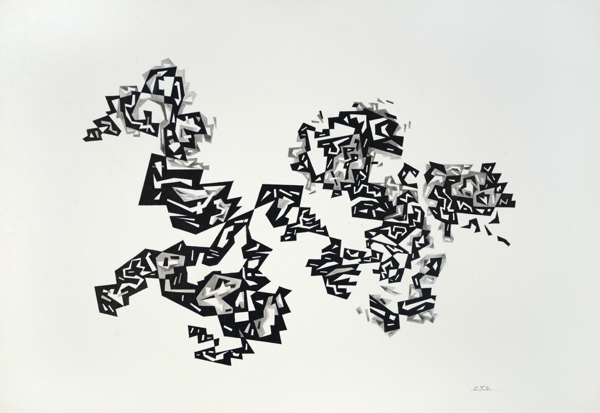 “Lavis d’encre de Chine (B)” 50 x 65 cm