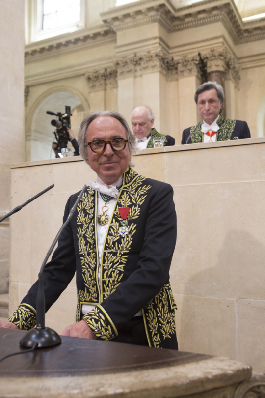 Installation de Bruno Barbey à l'Académie des beaux-arts