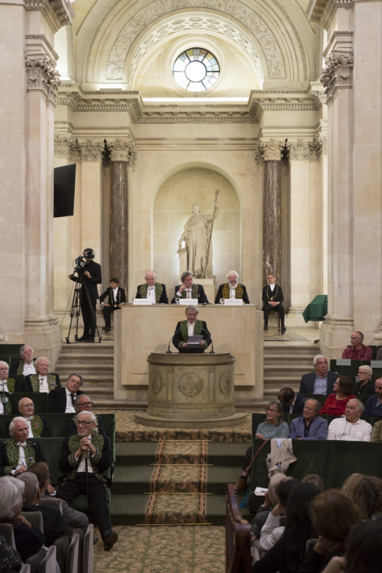 Installation de Jean Gaumy à l'Académie des beaux-arts