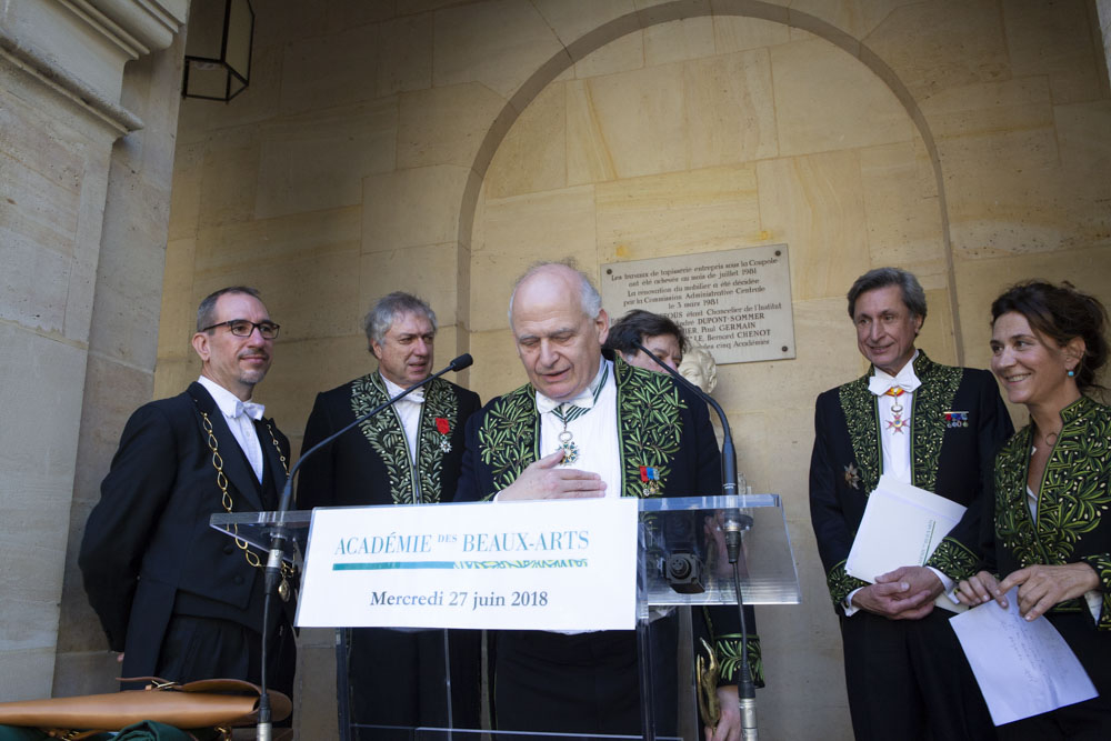 Installation d'Astrid de La Forest à l'Académie des beaux-arts