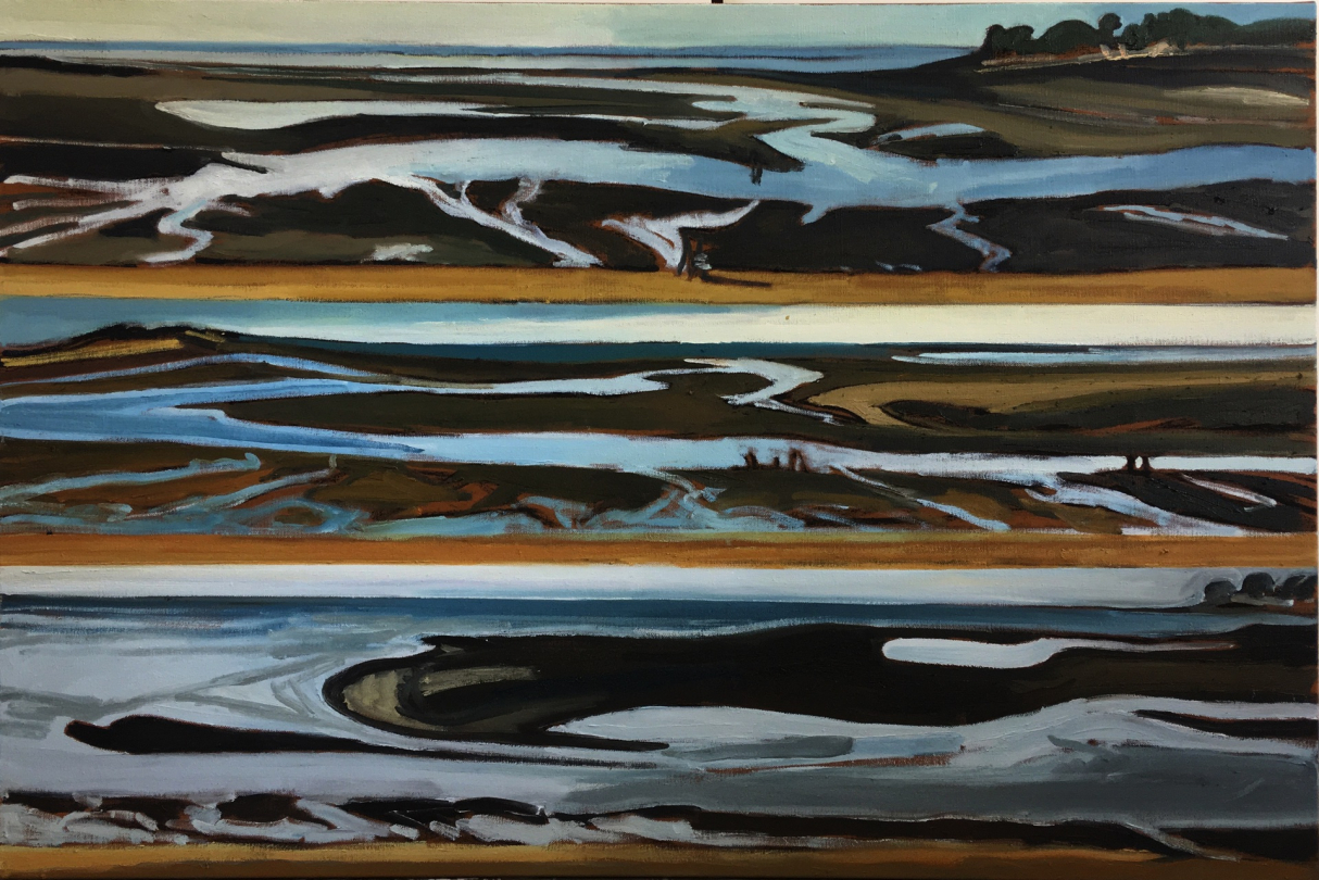 - Men-Du, marées à étages, 2019, huile sur toile, 100 x 50 cm_1920w