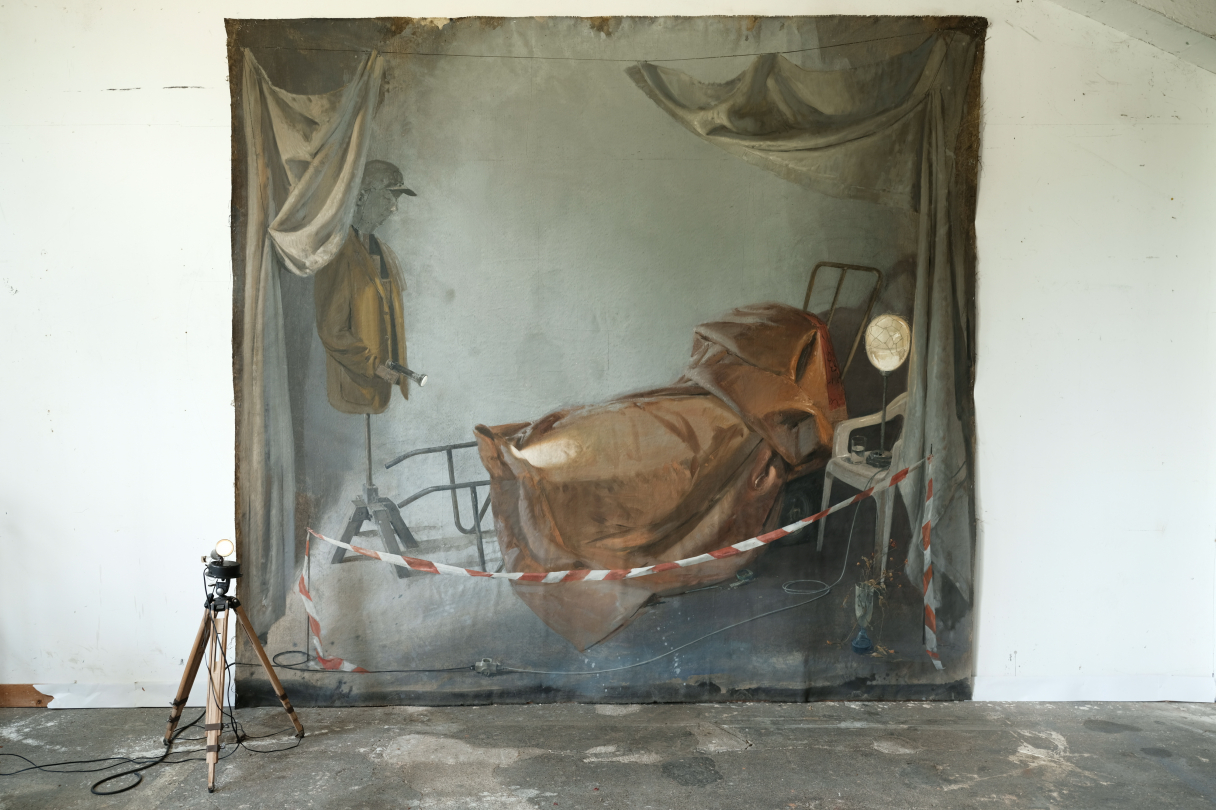 Philippe Garel, "La Guérison", huile sur toile, 300x350 cm, 2019