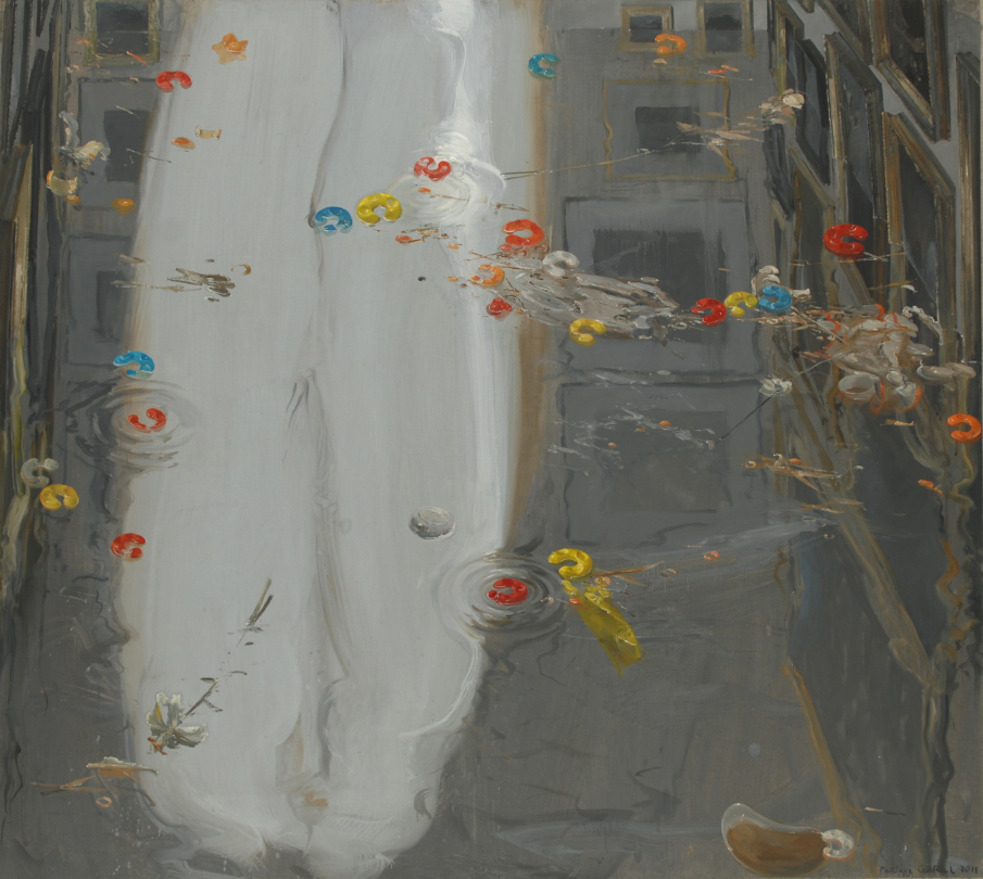 Philippe Garel, "Les Nymphéas", 200x200 cm, 2009, huile sur toile