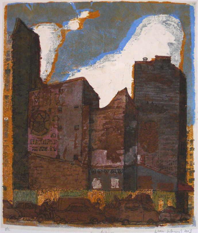 Rue du Louvre, Sylvain Salomvitz gravure de Sylvain Salomvitz