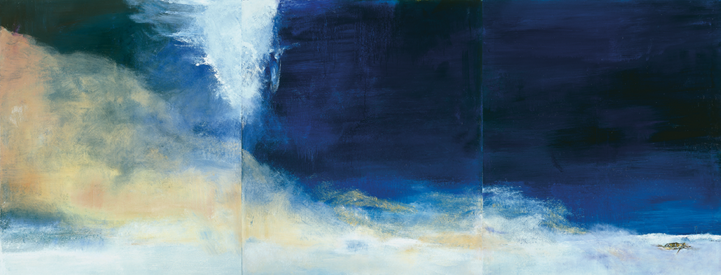 Zao Wou-Ki, "Le vent pousse la mer"