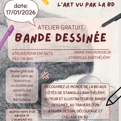 Affiche atelier bande dessinée