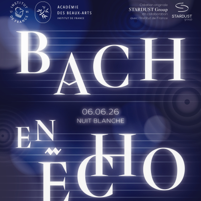 affiche Nuit Blanche 2026 "Bach en écho"